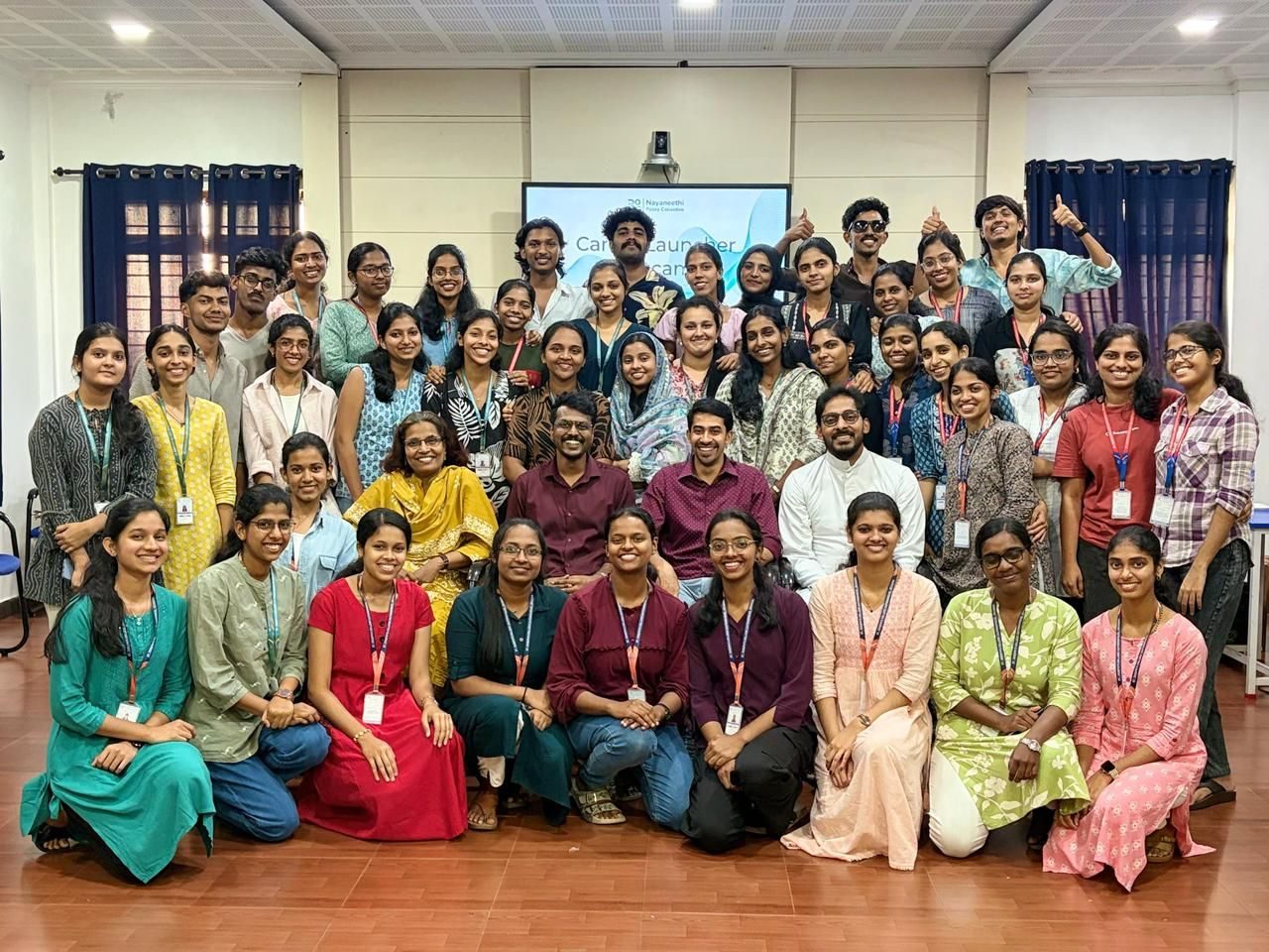 Students and facilitators at the end of the bootcamp at Devagiri