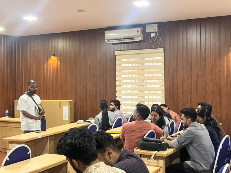 The session in a seminar room at the School of Management Studies, CUSAT