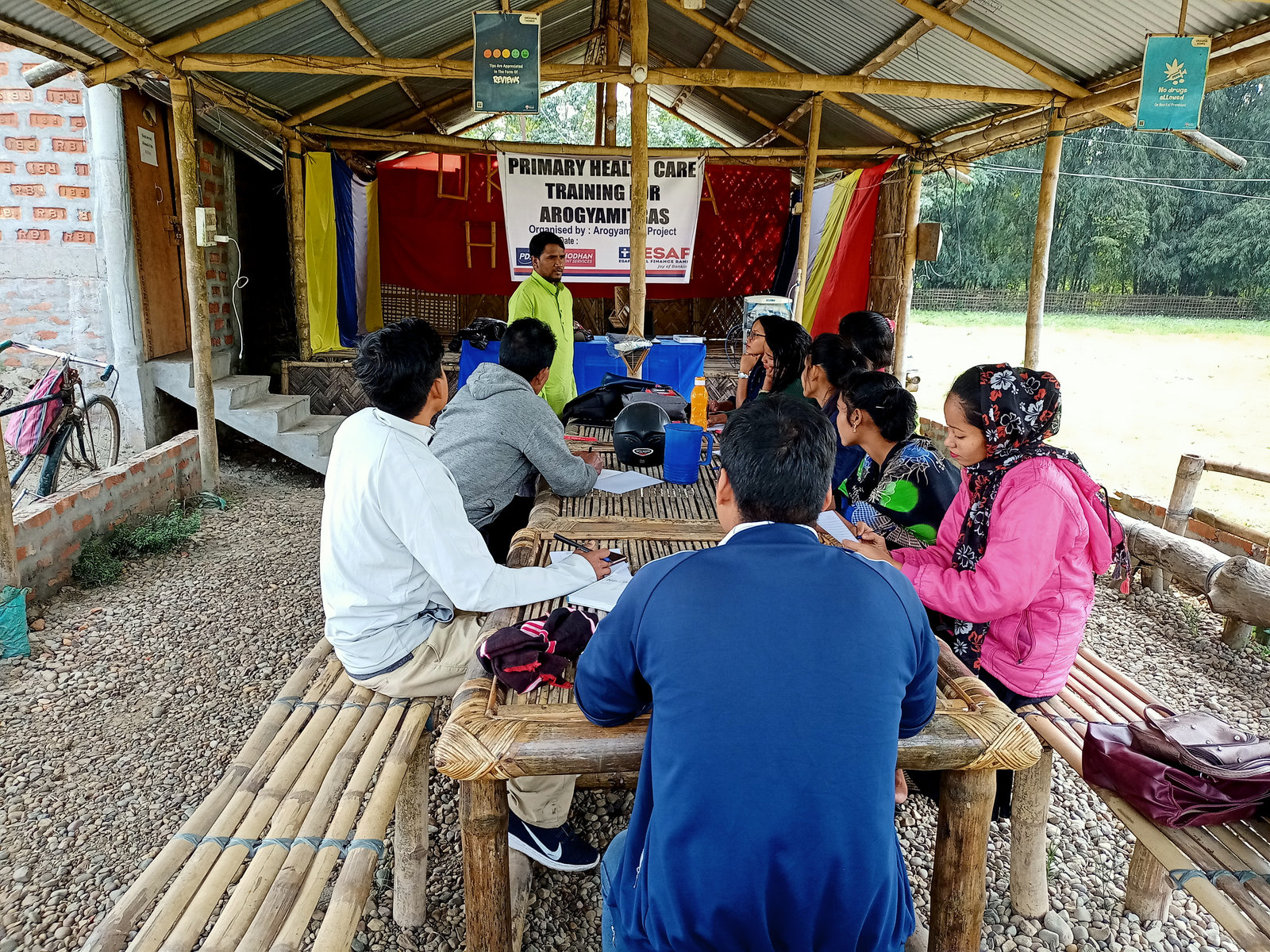 A meeting at a Prachodhan training centre